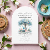 Whimsical Gnomes Fun Wedding Invitation  Kaart