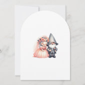 Whimsical Gnomes Fun Wedding Invitation Kaart (Achterkant)
