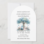 Whimsical Gnomes Fun Wedding Invitation  Kaart (Voorkant)
