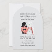 Whimsical Gnomes Fun Wedding Invitation Kaart (Voorkant)