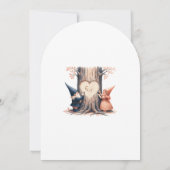 Whimsical Gnomes Fun Wedding Invitation Kaart (Achterkant)