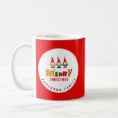 Whimsical Gnomes met de naam Red Merry Christmas Koffiemok (Links)