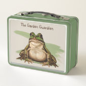 Whimsical Goblincore Frog | Retro Nature Lover (Achterkant)