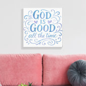 Whimsical Goed is Goede Typografie Canvas Afdruk (Insitu (Woonkamer))
