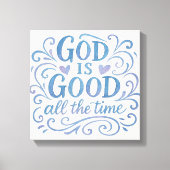 Whimsical Goed is Goede Typografie Canvas Afdruk (Voorkant)