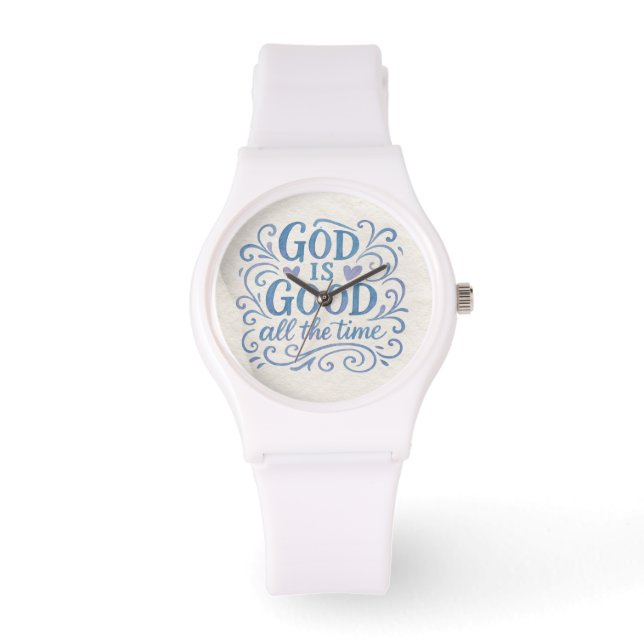 Whimsical Goed is Goede Typografie Horloge (Voorkant)