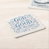 Whimsical Goed is Goede Typografie Kartonnen Onderzetters (Schuin)