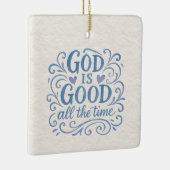 Whimsical Goed is Goede Typografie Keramisch Ornament (Rechts)