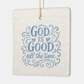 Whimsical Goed is Goede Typografie Keramisch Ornament (Links)