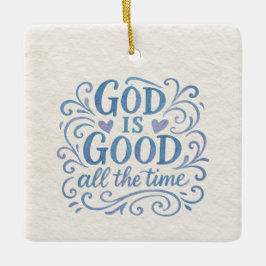 Whimsical Goed is Goede Typografie Keramisch Ornament