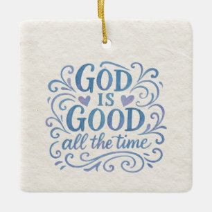 Whimsical Goed is Goede Typografie Keramisch Ornament