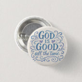 Whimsical Goed is Goede Typografie Ronde Button 3,2 Cm (Voorkant /achterkant)