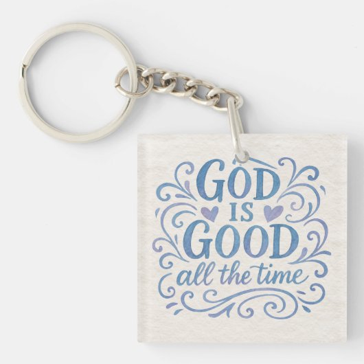 Whimsical Goed is Goede Typografie Sleutelhanger (voorkant)