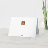 Whimsical goed wensen krijgen goed kleurrijk kaart (Achterkant)