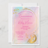 Whimsical Gold Fairy Pixie Invitation Kaart (Voorkant)