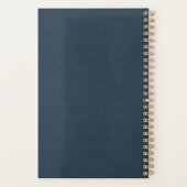 Whimsical  Gold & Light Blue Book Hoesje Planner