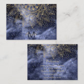 whimsical gold mandala confetti design visitekaartje (Voorkant / Achterkant)