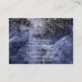 whimsical gold mandala confetti design visitekaartje (Achterkant)