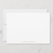 Whimsical Gold Script op witte RSVP-kaart Kaart (Achterkant)