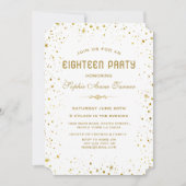 Whimsical Gold Sterrennacht 18e verjaardag Kaart (Voorkant)