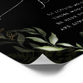 Whimsical Gold | Zwart Deze kaars branden Poster (Hoek)