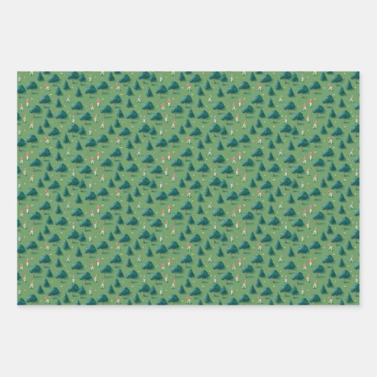 Whimsical Golf Inpakpapier Vel (Voorkant 3)