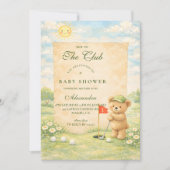 Whimsical Golf Story Baby Shower Kaart (Voorkant)