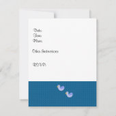 Whimsical Golfing Birthday Party Invitation Kaart (Achterkant)