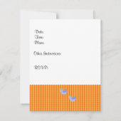 Whimsical Golfing Birthday Party Invitation Kaart (Achterkant)