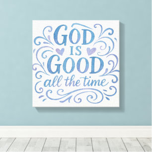 Whimsical Good is een goede typografie Canvas Afdruk