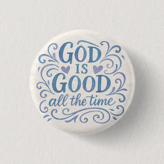 Whimsical Good is een goede typografie Ronde Button 3,2 Cm (Voorkant)