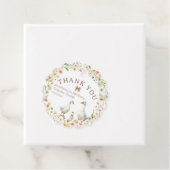 Whimsical Goose Baby shower Bedankt Bedankjes Labels (In situ)