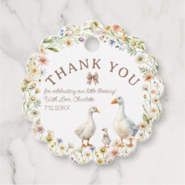 Whimsical Goose Baby shower Bedankt Bedankjes Labels