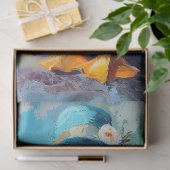 Whimsical Goose in Blue Bonnet Decoupage Tissuepapier (Geschenk)