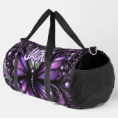 Whimsical Gothic Butterfly Paarse gepersonaliseerd Plunjezak (Rechterhoek)