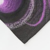 Whimsical Gothic Butterfly Purple Personalized Fleece Deken (Hoek)