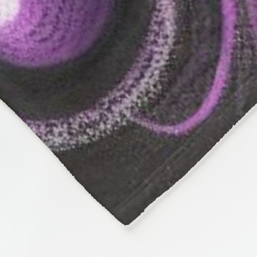 Whimsical Gothic Butterfly Purple Personalized Fleece Deken (Hoek)