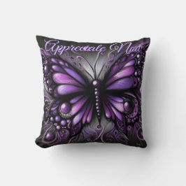 Whimsical Gothic Butterfly Purple Personalized Kussen