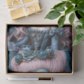 Whimsical Gothic Creepy Marie Antionette Decoupage Tissuepapier (Geschenk)