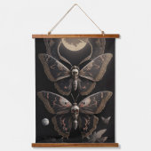 Whimsical Gothic Death's Head Moth Hangend Wandkleed (Voorkant)