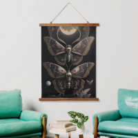 Whimsical Gothic Death's Head Moth