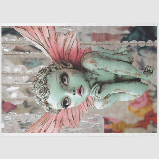 Whimsical Gothic Fairy Art Decoupage Tissuepapier (Voorkant)