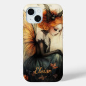 Whimsical Gothic Fairy & Bat | Aangepast Halloween Case-Mate iPhone Case (Achterkant)