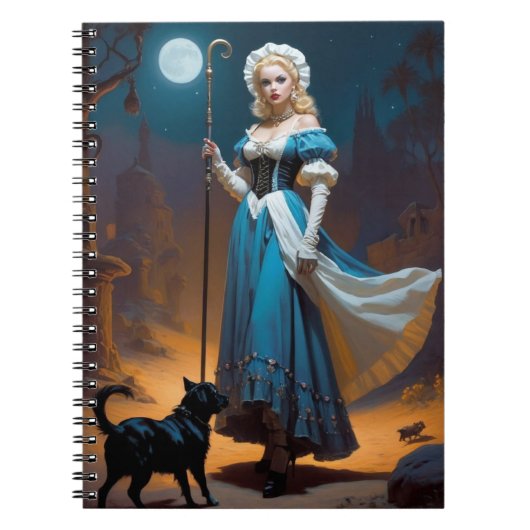 Whimsical Gothic Fantasy Prinses Notitieboek (Voorkant)