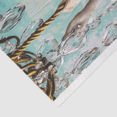 Whimsical Gothic Gargoyle Fairy Decoupage Tissuepapier (Detail)