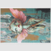 Whimsical Gothic Gargoyle Fairy Decoupage Tissuepapier (Voorkant)