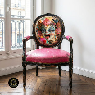 Whimsical Gothic Gargoyle Floral Crown Butterflies Tissuepapier