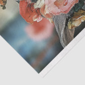 Whimsical Gothic Gargoyle Floral Crown Decoupage Tissuepapier (Detail)