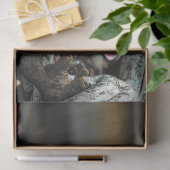 Whimsical Gothic Gargoyle met Bloesems Decoupage Tissuepapier (Geschenk)