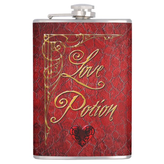 Whimsical Gothic Love Potion Heupfles (Voorkant)